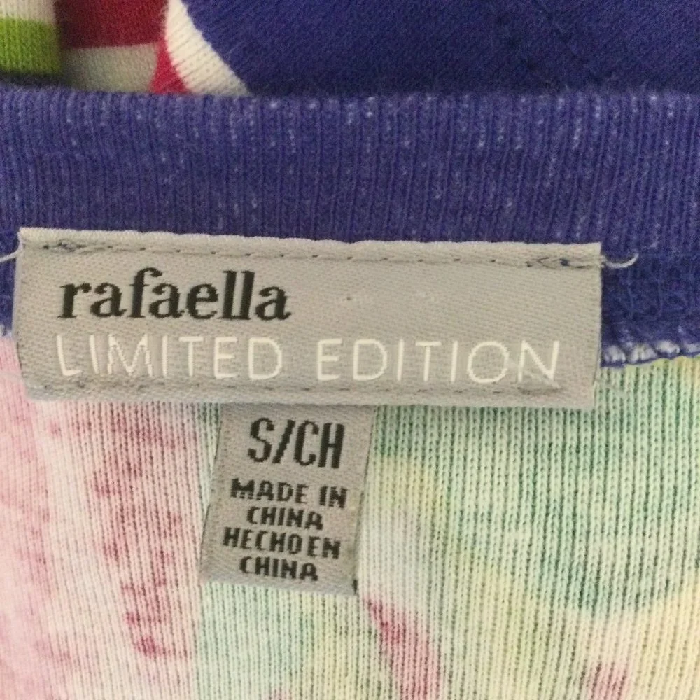 Rafaella Tropical Print‎ Cardigan, Size S